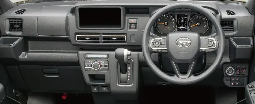 daihatsu atrai deck van interior dashboard kei truck alternative cabin driver view